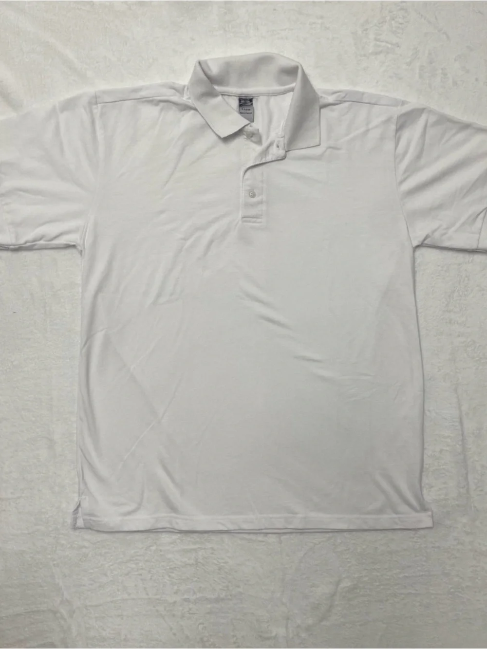 Classic Men's White Polo Shirt XL,Set of 4